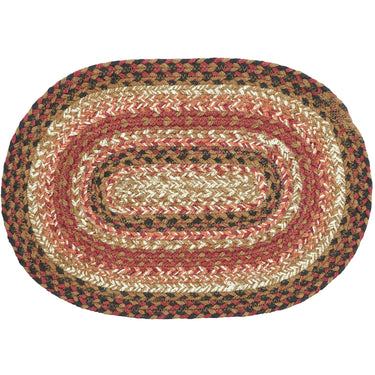 Ginger Spice Jute Braided Oval Placemat 10